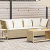 vidaXL Divano da Giardino con Cuscini in Polyrattan Beige