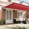 vidaXL Tenda Retrattile Rosso 500 &times; 300 cm Poliestere e Metallo