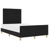 vidaXL Struttura del letto con testiera Nero 160 x 200 cm Tessuto