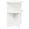 vidaXL Tavolo laterale Bianco &Oslash; 39,5 x 55 cm Legno ingegnerizzato