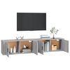 vidaXL Mobili Porta TV a Parete 2 pz Grigio Sonoma 100x34,5x40 cm