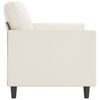 vidaXL Divano a 2 Posti Crema 140 cm in Similpelle