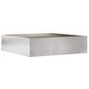 vidaXL Bordura per Prato 50 x 50 x 13 cm Acciaio Inox Argento