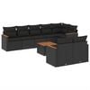 vidaXL Patio Sofa Set 8-Posti Black