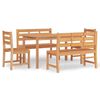 vidaXL Set da Pranzo per Giardino 5 pz in Legno Massello di Teak