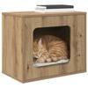 vidaXL Casa per Gatti Rovere Artigianale 51 x 30 x 42 cm
