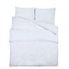 vidaXL Set Copripiumino Bianco 135x200 cm in Microfibra Leggera