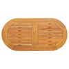 vidaXL Piano del tavolo Olio Naturale 80 x 40 x 2 cm