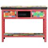 vidaXL Tavolo consolle con cassetto Multicolore 100 x 30 x 75 cm