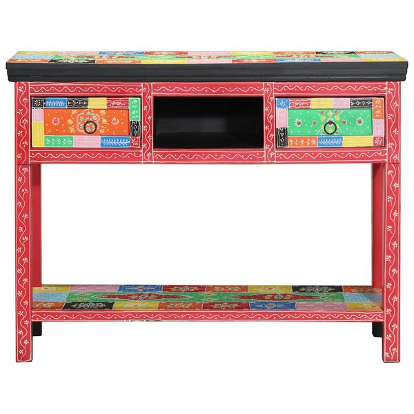 vidaXL Tavolo consolle con cassetto Multicolore 100 x 30 x 75 cm