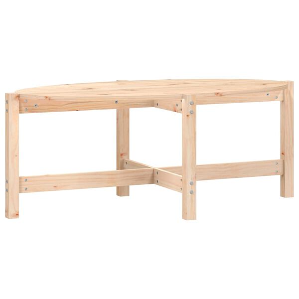 vidaXL Tavolino da Salotto 118x63x45 cm in Legno Massello di Pino