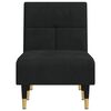 vidaXL Chaise Longue in Velluto Nero