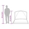 vidaXL Tenda da Campeggio a Cupola per 2 Persone Verde Impermeabile