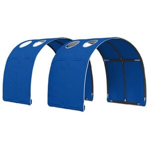 vidaXL Tunnel per Letto 2 pcs Blu 211 x 67.5 x 2 cm Poliestere
