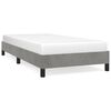 vidaXL Giroletto senza Materasso Grigio Chiaro 90x200 cm Velluto
