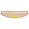 vidaXL Tappetini per scale 15 pz 65x21x4 cm Beige scuro Semicircolari Grandi