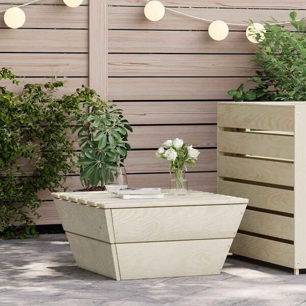 vidaXL Tavolo da Giardino 60x60x30 cm in Legno di Abete Impregnato