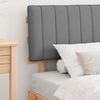 vidaXL Letto con Testiera Rivestita Grigio chiaro 90 x 190 cm