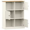 vidaXL Libreria VIGO 90x35x114,5 cm in Legno Massello di Pino Bianco