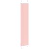 vidaXL Tenda Plissettata Rosa 45x200 cm Larghezza Tessuto 44,4 cm