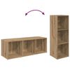 vidaXL Set mobile TV 2 pcs Rovere artigianale 107 x 35 x 37 cm