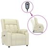vidaXL Poltrona Alzapersona Crema in Similpelle