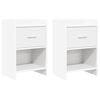 vidaXL Comodini 2 pz Bianco 40 x 30 x 60 cm Legno ingegnerizzato