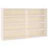 vidaXL Vetrina da collezione in legno con ante 60x8,5x37cm