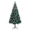 vidaXL Albero di Natale Artificiale con Pigne e Neve Bianca 240 cm
