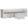 vidaXL Divano da Giardino a 4 Posti con Cuscini in Stile Rattan PP