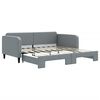 vidaXL Divano Letto con Letto Estraibile Grigio Chiaro 100x190 Tessuto