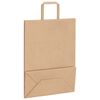 vidaXL Sacchetti di Carta 250 pz con Manici Marrone 26x12x35 cm