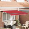 vidaXL Tenda Retrattile Rosso 300 x 250 cm Alluminio e Tessuto