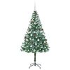 vidaXL Albero di Natale artificiale Verde 180 cm PVC e Acciaio