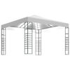 vidaXL Gazebo da Giardino con Luci a Stringa LED 3x3 m Bianco