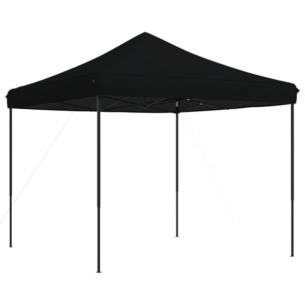 vidaXL Tenda da Festa Pieghevole Pop-Up Nero 292x292x315 cm