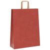 vidaXL Sacchetti di Carta 250 pz con Manici Rossi 32x12x42 cm