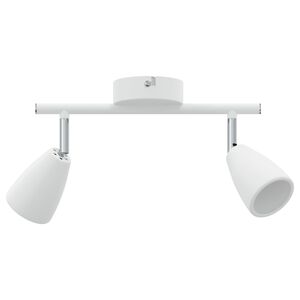 vidaXL Faretto da soffitto Bianco 25.5 x 8 x 15.5 cm Acciaio