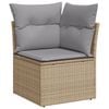 vidaXL Set di divani 8 pcs Beige e grigio polyrattan