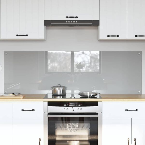 vidaXL Rivestimento da Cucina 2 pcs Grigio chiaro 80 x 50 cm