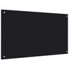 vidaXL Paraschizzi per Cucina Nero 100x60 cm in Vetro Temperato