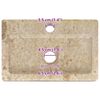 vidaXL Lavello a Parete Crema 38x24x6,5 cm in Marmo