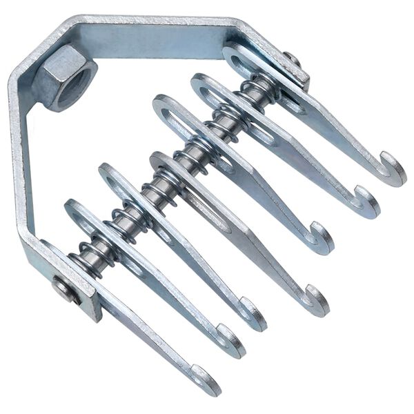 vidaXL Martello Scorrevole Multi Artiglio 65 cm in Acciaio al Carbonio