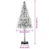 vidaXL Albero di Natale con 300 LED Bianco 210 cm PE e Acciaio
