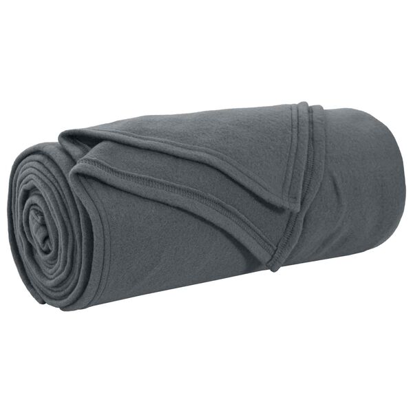 vidaXL Coperta Grigio scuro 200 x 150 cm Panno