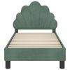 vidaXL Struttura letto per bambini con testata Verde Mare 70 x 140 cm