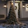 vidaXL Illuminazione per Albero di Natale 320 LED Bianco Caldo 375 cm