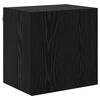 vidaXL Mobile TV da parete 40,5x30x40cm Rovere Nero