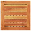 vidaXL Tavolo da Giardino Beige 40x40x42 cm Polyrattan e Legno Acacia