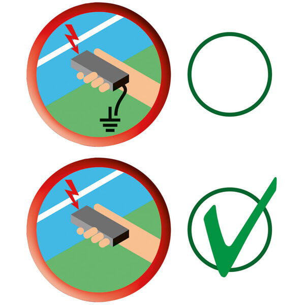 Kerbl Tester per Recinzione 8000 V Rosso e Nero 44669